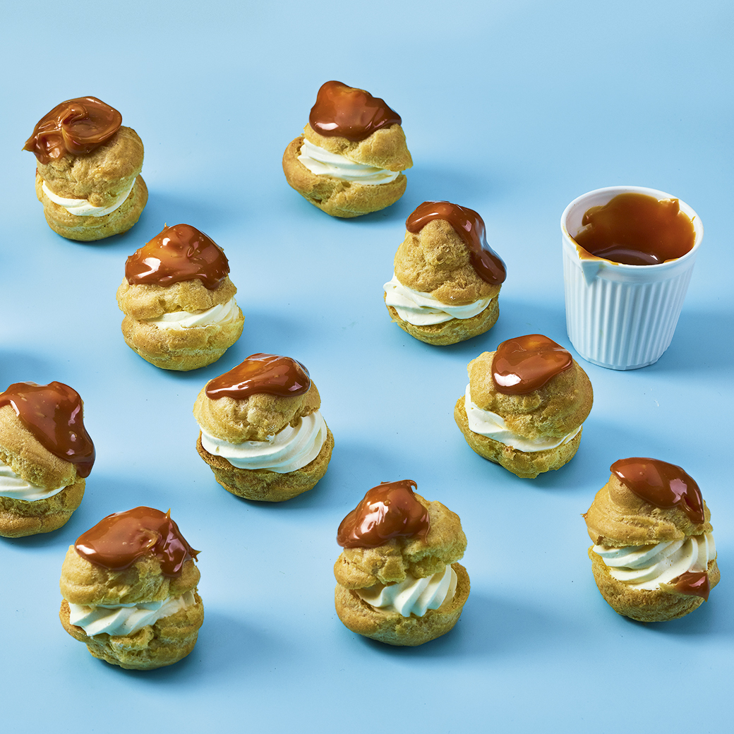 Salted Caramel Profiteroles