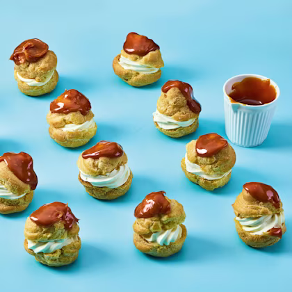 Salted Caramel Profiteroles
