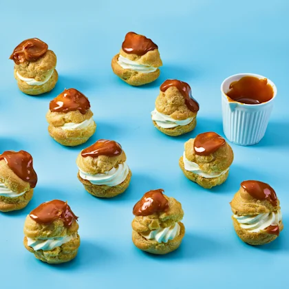 Salted Caramel Profiteroles