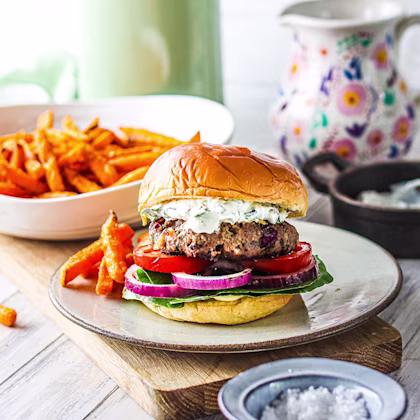 Minted Lamb Burgers