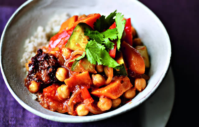 Chickpea Tagine with Harissa