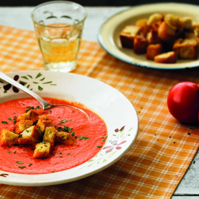Creamy Red Pepper and Tomato Soup