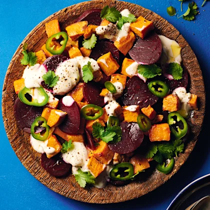 Sweet Potato with Beetroot and Chilli