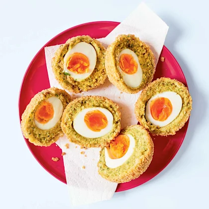 Quick vegetarian scotch eggs