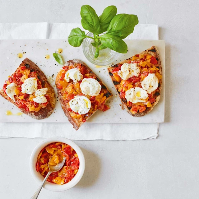 Sourdough Pepper Bruschetta