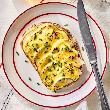 Welsh Rarebit with Pears