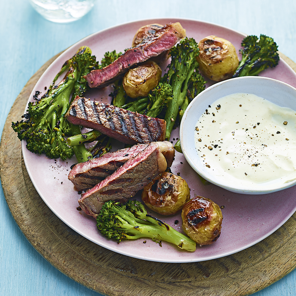 Charred Tenderstem and Steak Salad