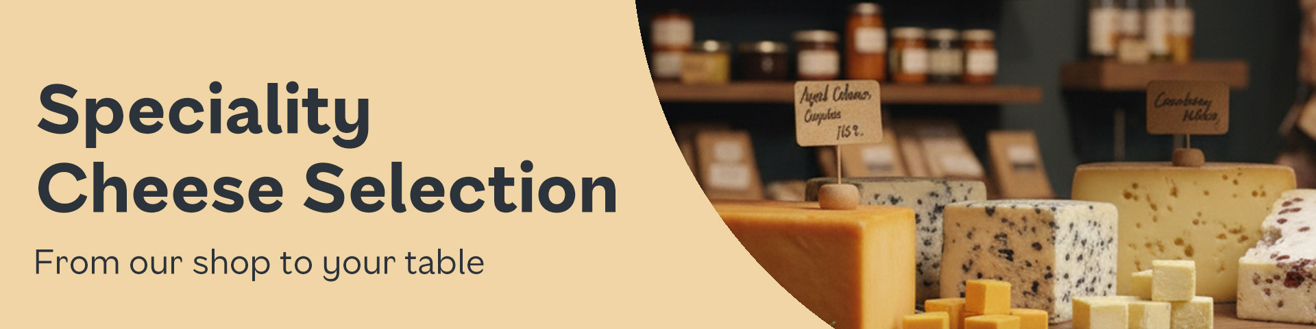 Speciality Cheese Selection - From our shop to your table