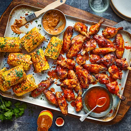 Tom Kerridge's Smoky Buffalo Wings and Sides