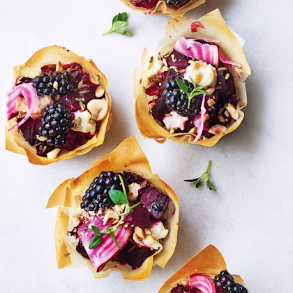 Mini Beetroot and Goat’s Cheese Tartlets