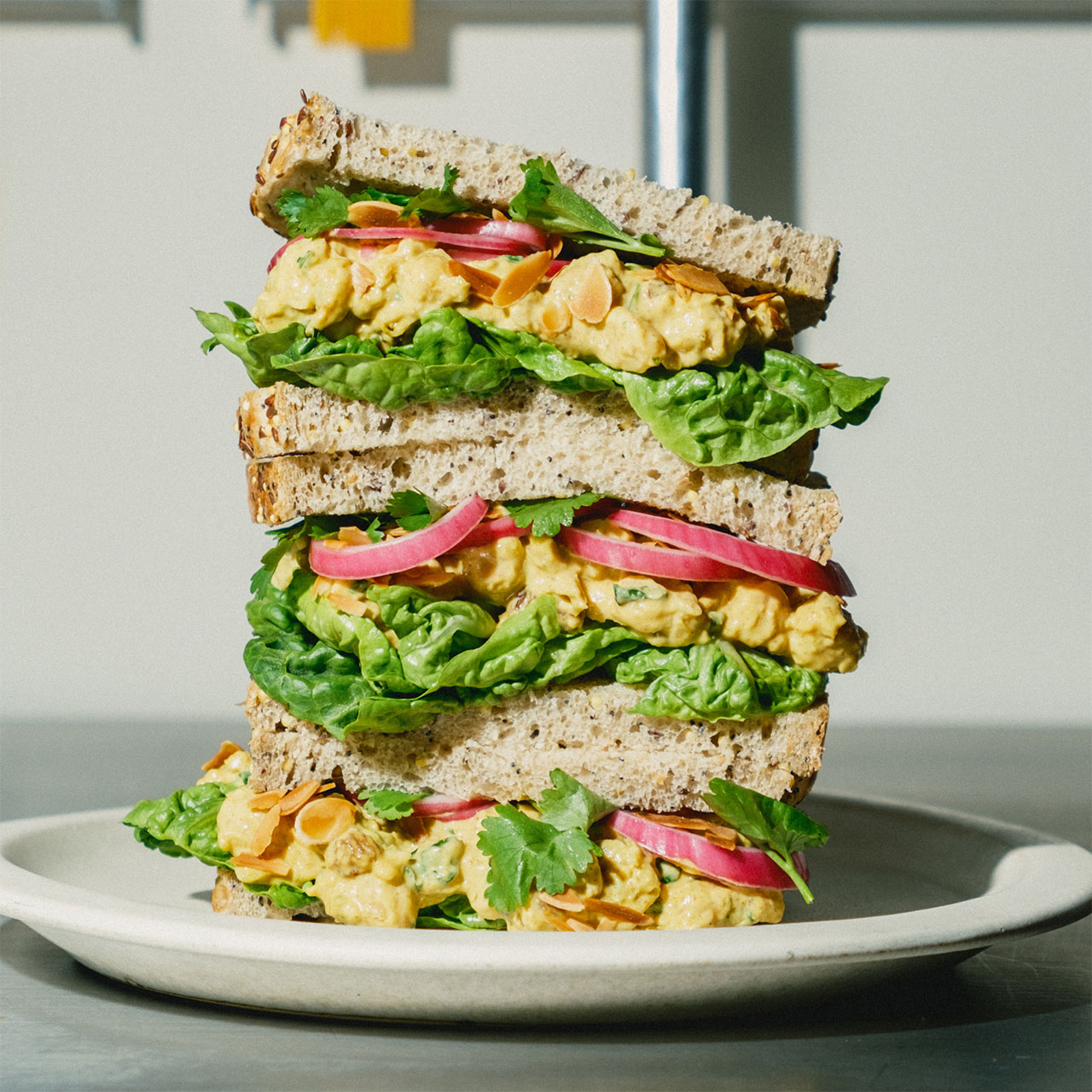 Coronation Chickpea Sandwich
