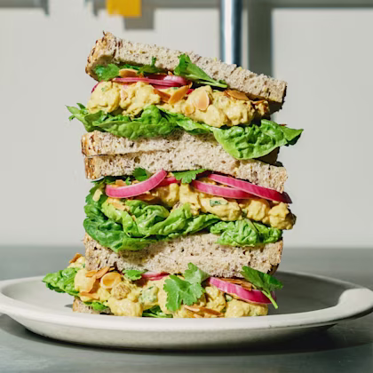 Coronation Chickpea Sandwich