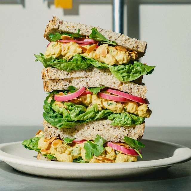 Coronation Chickpea Sandwich