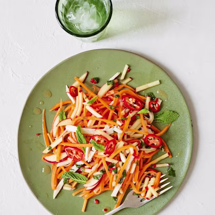 Asian-inspired organic shredded chicken salad