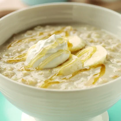 Honey and Yogurt Porridge with Banana
