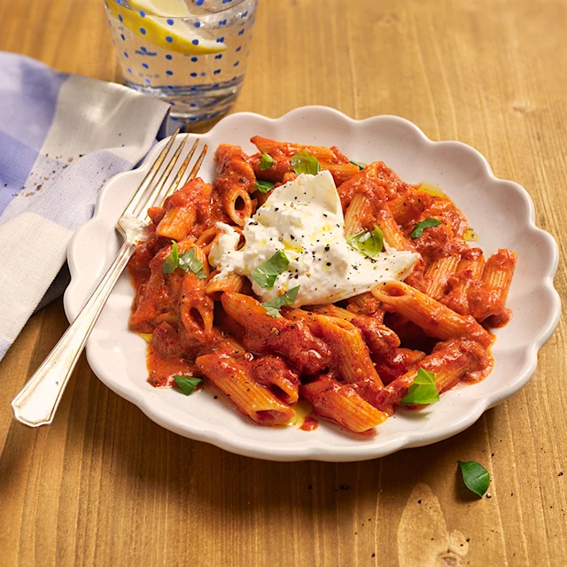 Nduja and Burrata Pasta