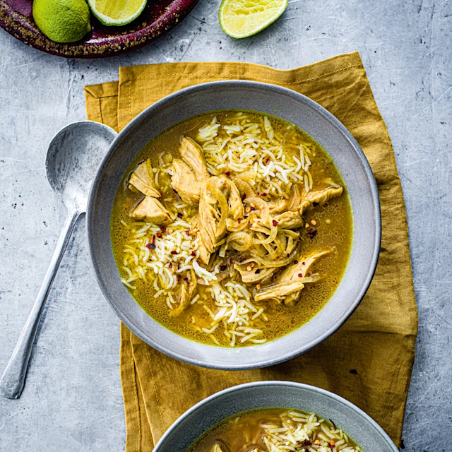 Cynthia Shanmugalingam’s Spicy Roast Turkey, Coconut and Rice Soup