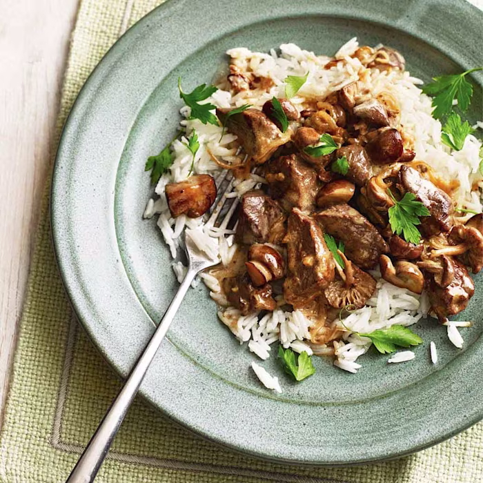 Venison Stroganoff