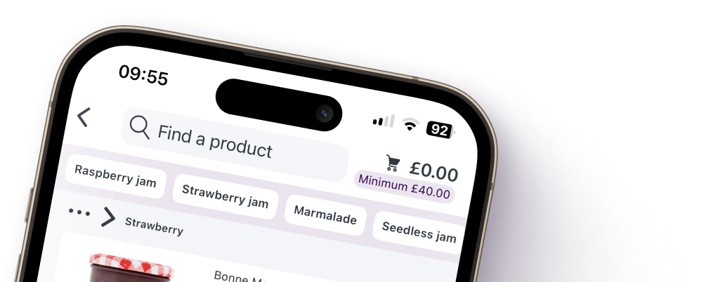 OSP new app opened in an iPhone