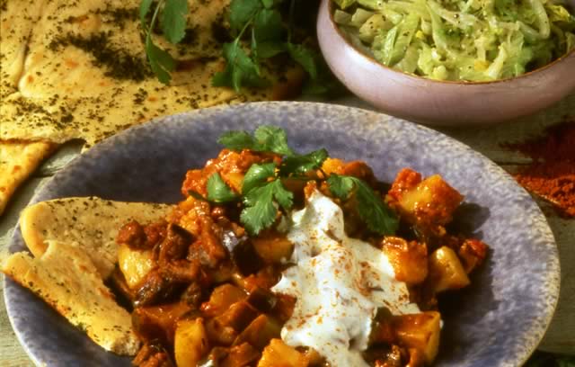 Potato and Aubergine Curry