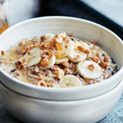 Cacao, Hazelnut and Banana Porridge