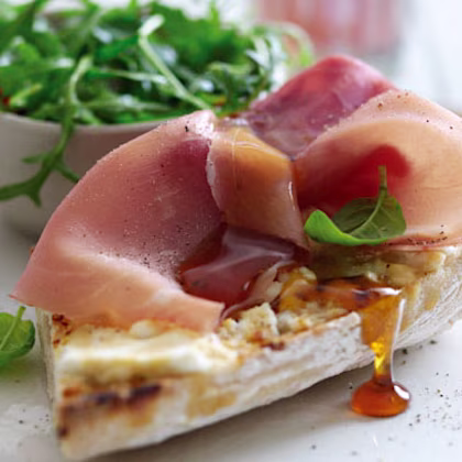 Goat's Cheese and Rowse Honey Ciabatta with Parma Ham