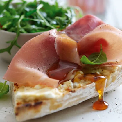 Goat's Cheese and Rowse Honey Ciabatta with Parma Ham