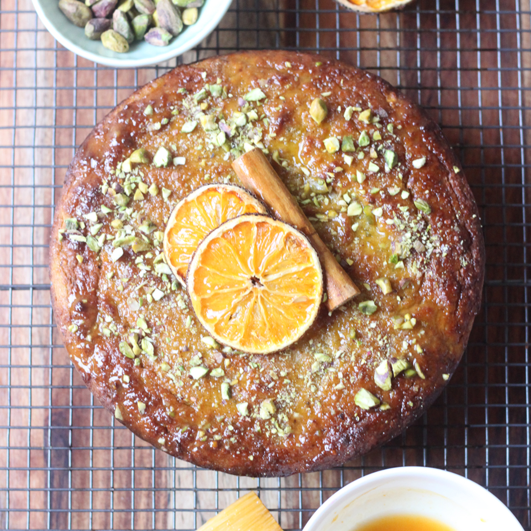 Orange & Pistachio Cake - Free From Refined Sugar