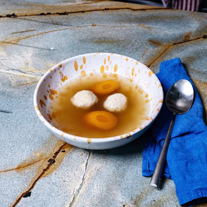 Table Manners Chicken Soup with Matzo Balls