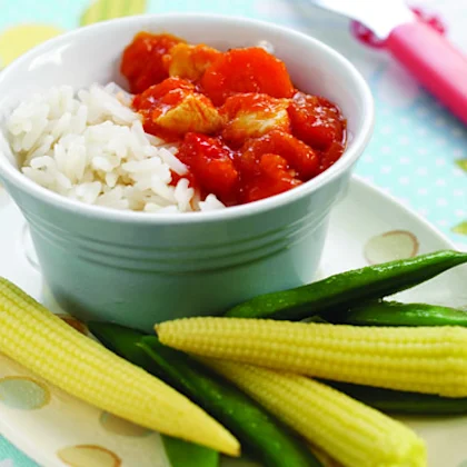 Sweet and Sour Chicken with Rice