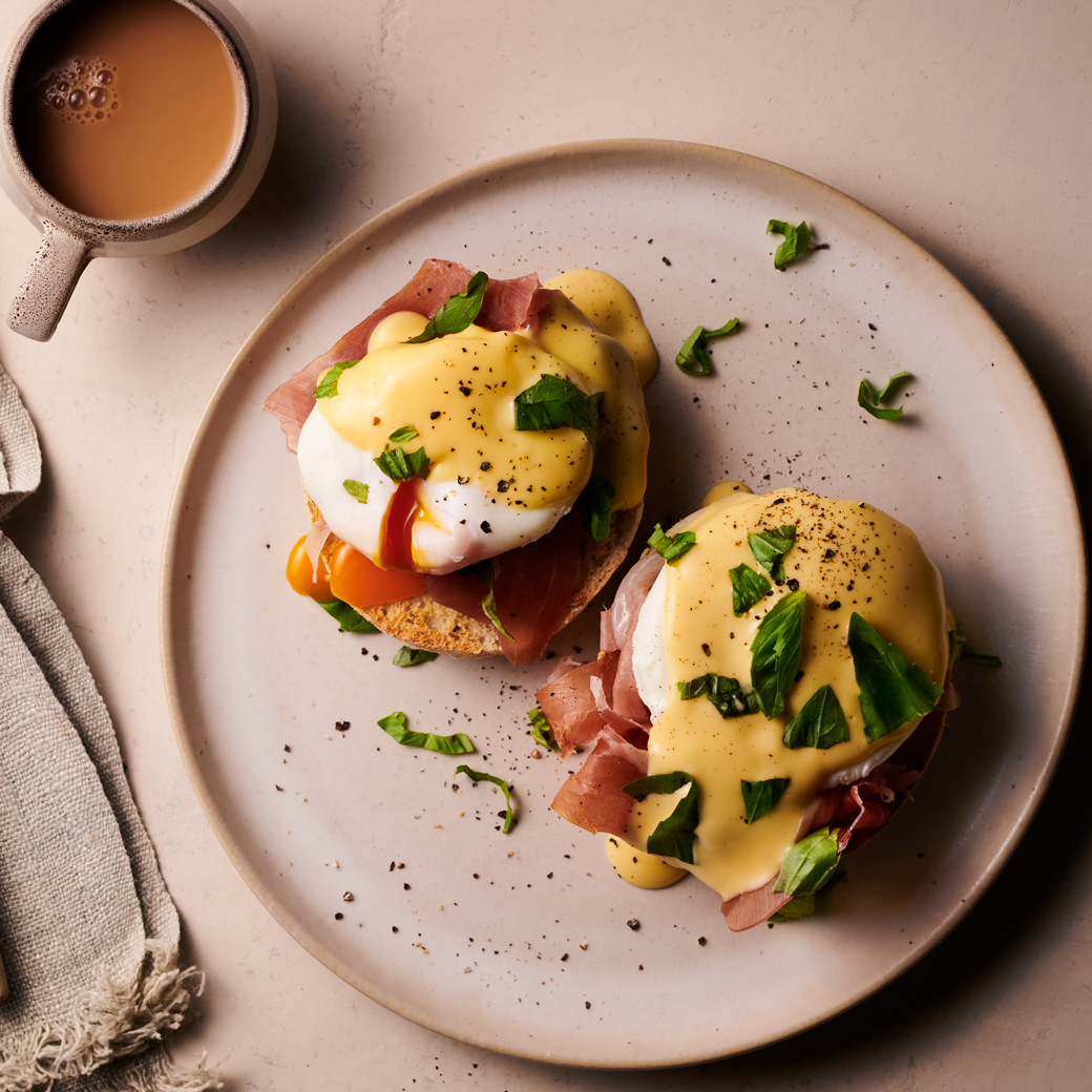 Serrano Ham Eggs Benedict 