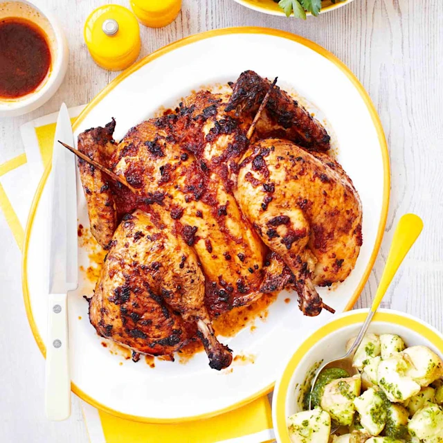 Sun-Dried Tomato Spatchcock Chicken