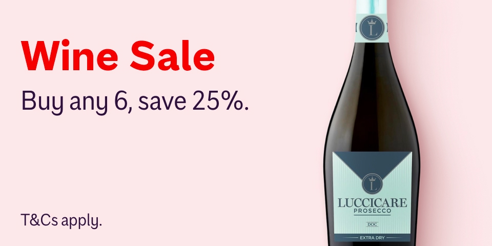 Big Wine Sale - Buy any 6, Save 25%