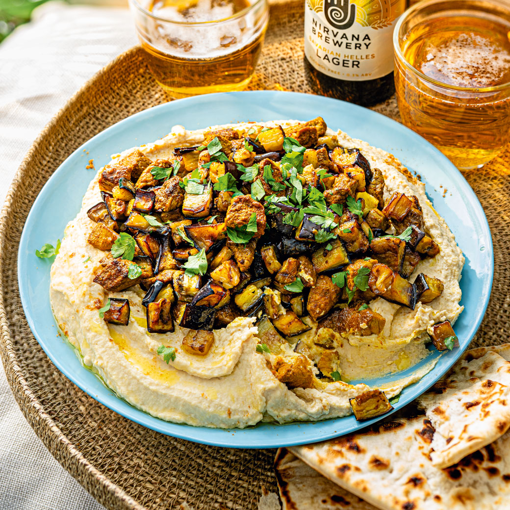 Lamb and Aubergine Loaded Houmous