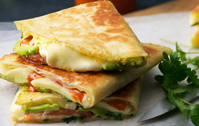 Avocado & Mozzarella Quesadillas