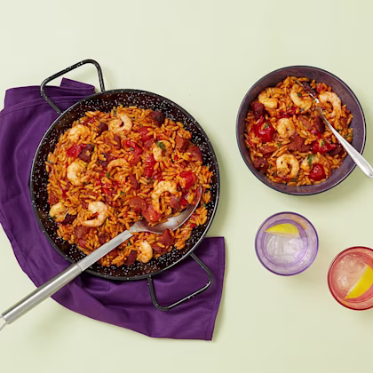 Chorizo and Prawn Orzo