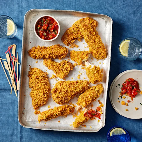 Air Fryer Dorito Crumb Tenders