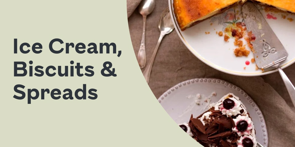 Ice Cream, Biscuits & Spreads