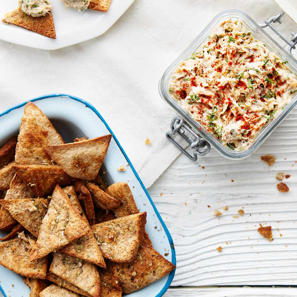 Mackerel Pate with Pitta Chips & Cucumber
