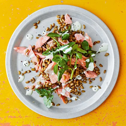 Smoked Trout, Watercress and Freekeh Salad