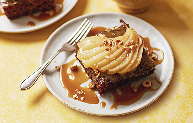Sticky Miso Caramel and Pear Pudding