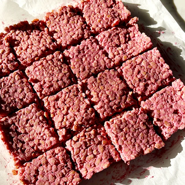 4 Ingredient Strawberry Yoghurt Rice Pop Squares