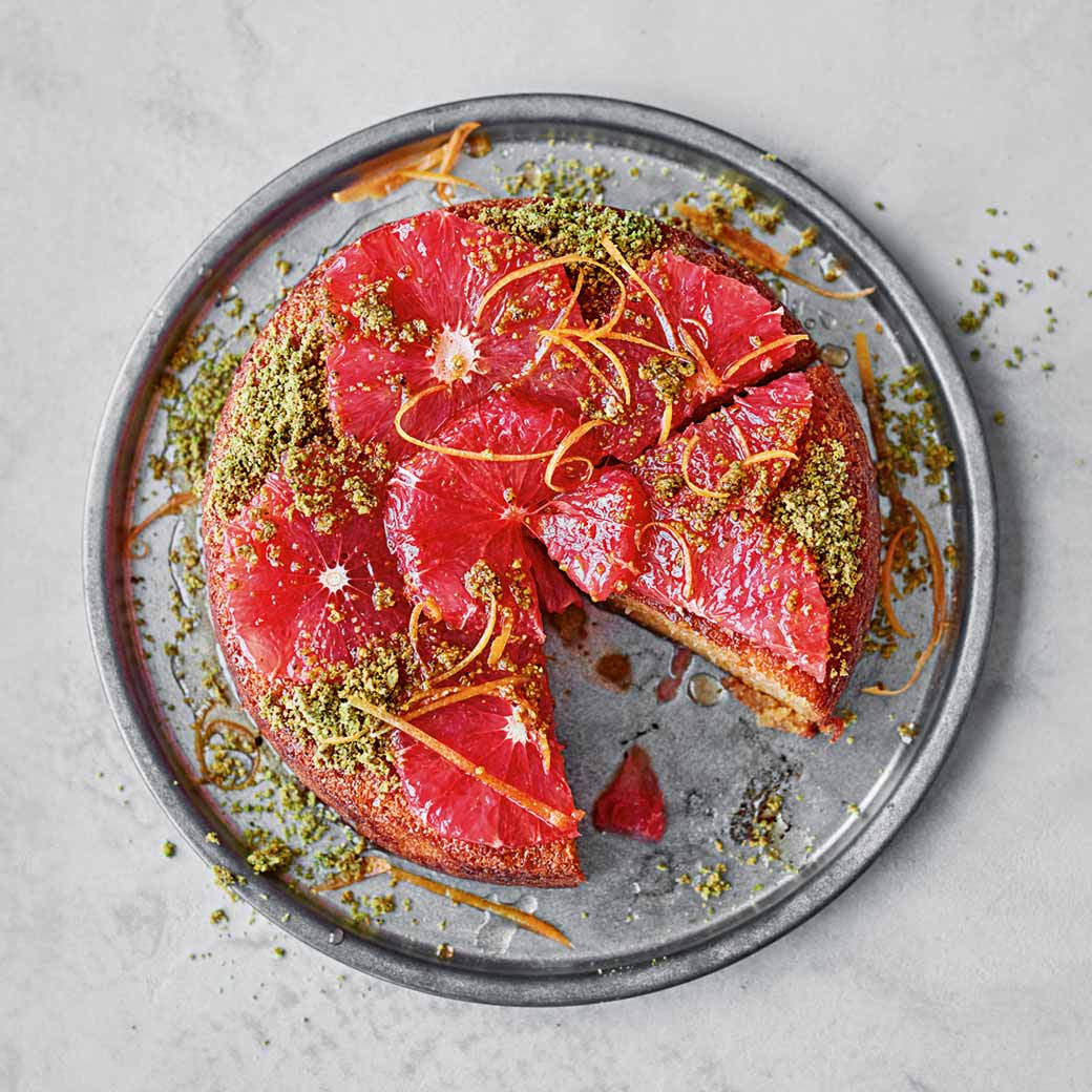 Grapefruit, Almond and Thyme Cake