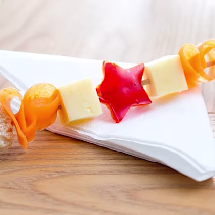 Fun Cheese and Veg Kebab
