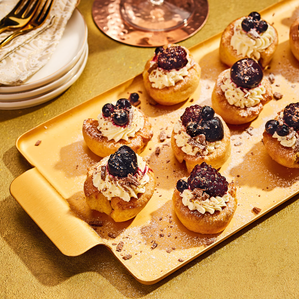 Mini Black Forest Popovers