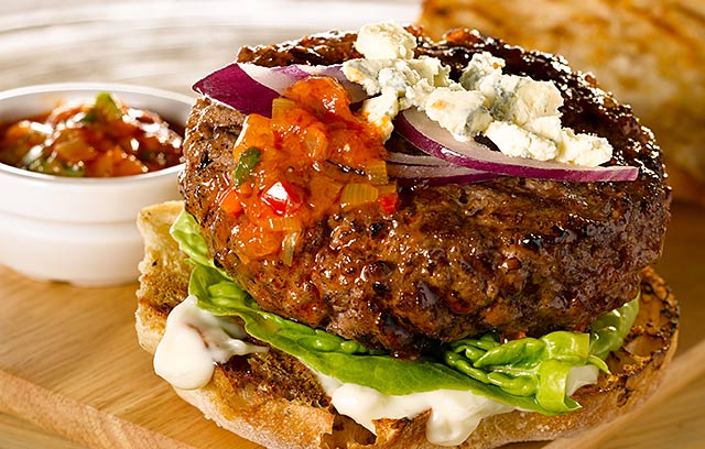 Beef Burger with Ballymaloe Relish