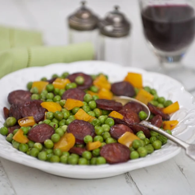 Chorizo Peas