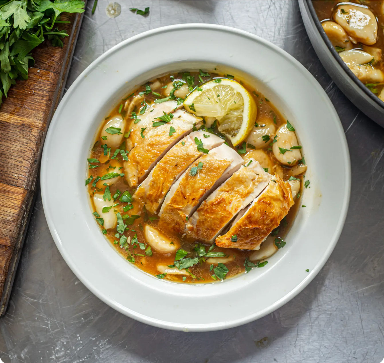 Garlicky Roast Chicken