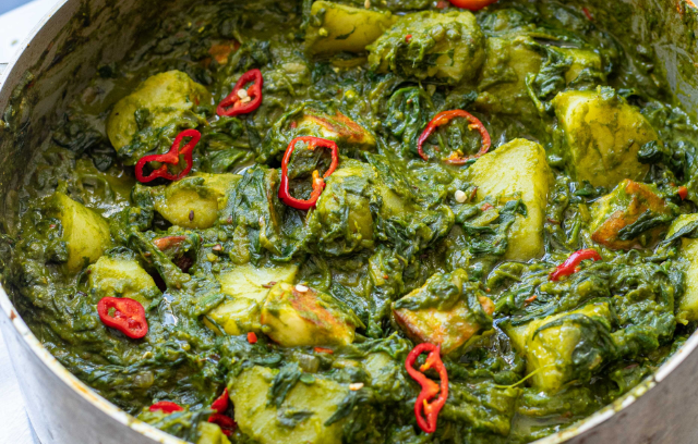 Halloumi Saag Aloo