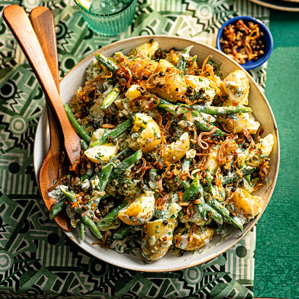 Crispy Caper and Dill Potato Salad 